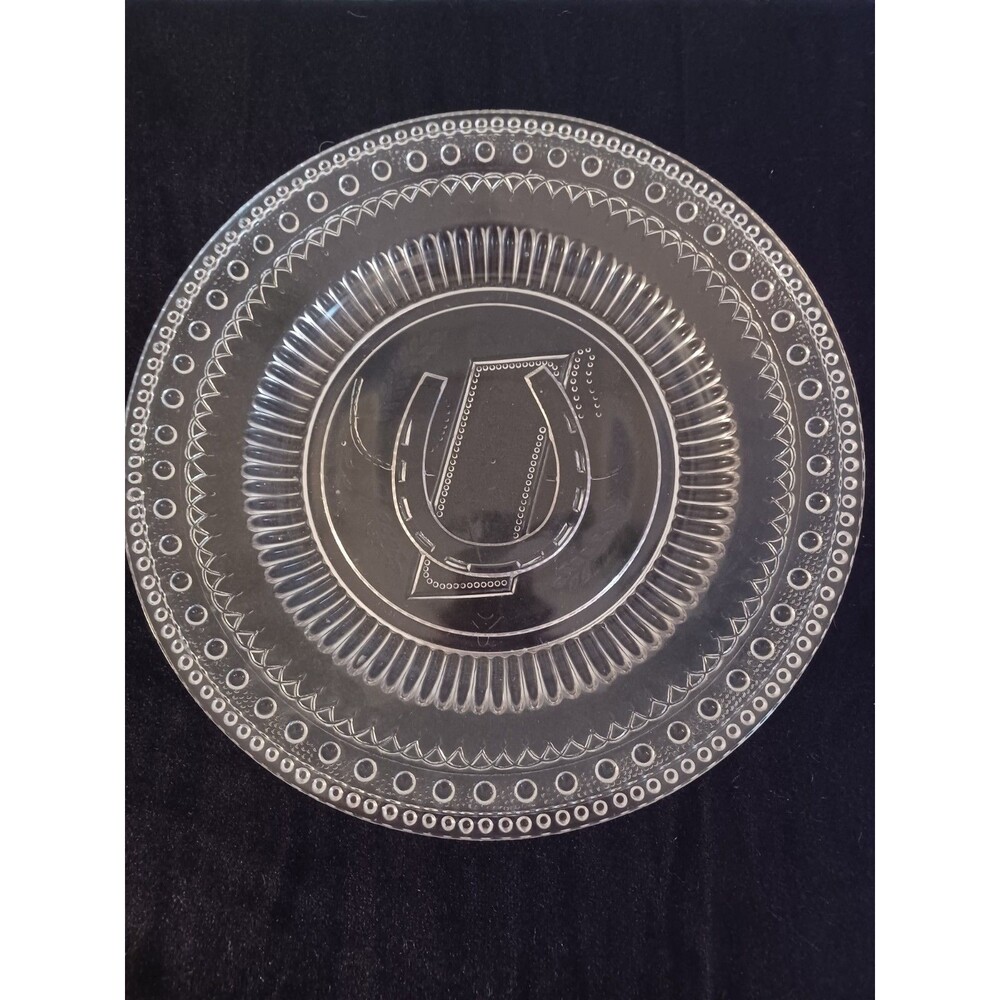 Antique Late 1880's Glass Plate Adams & Co Horseshoe Anchor Prayer Rug